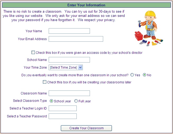 Creating a new classroom
